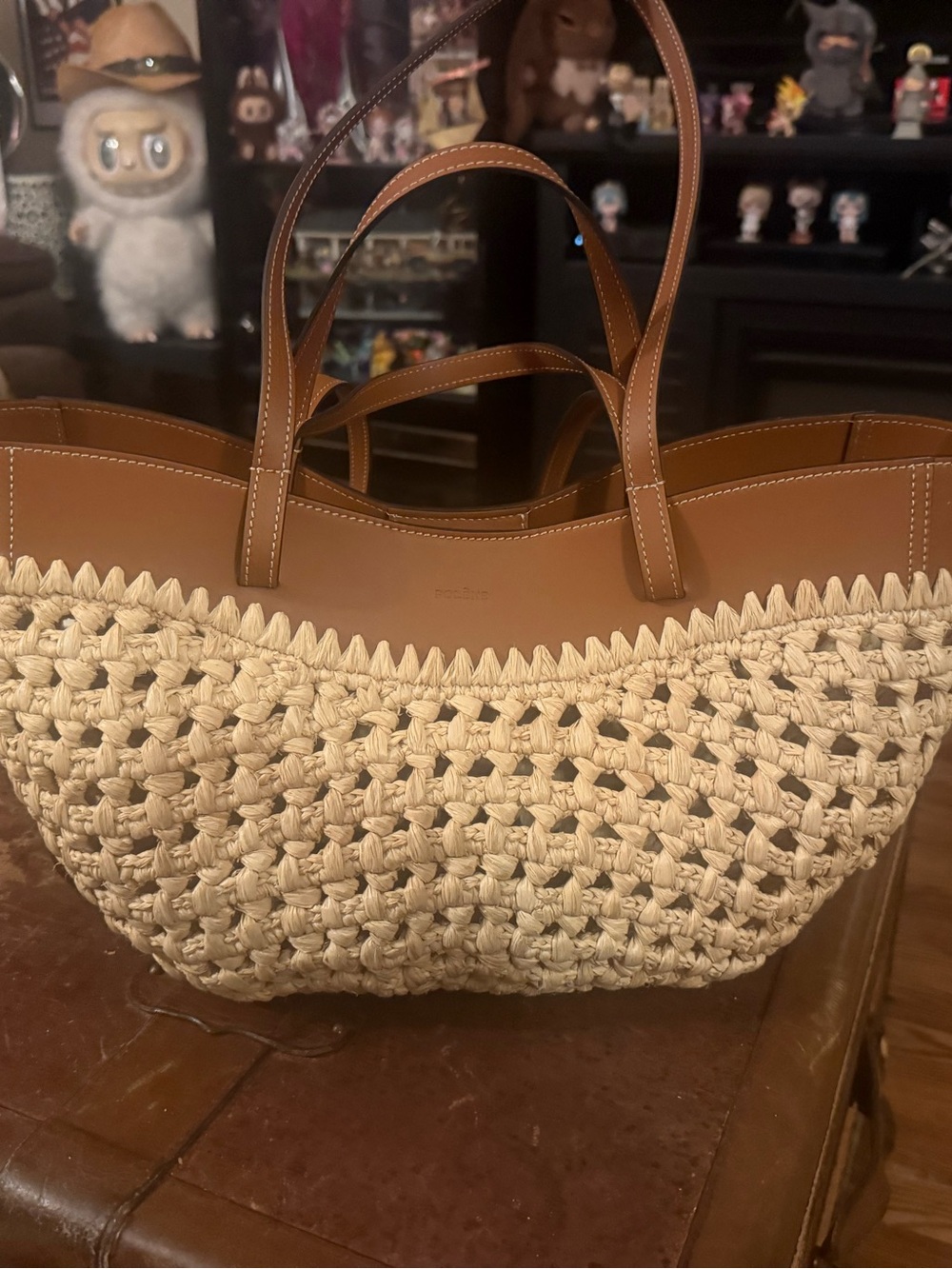 Polene raffia cyme tote. Small size. Like new